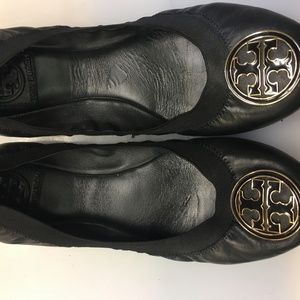 Tory Burch Ballet Black Flats 8.5